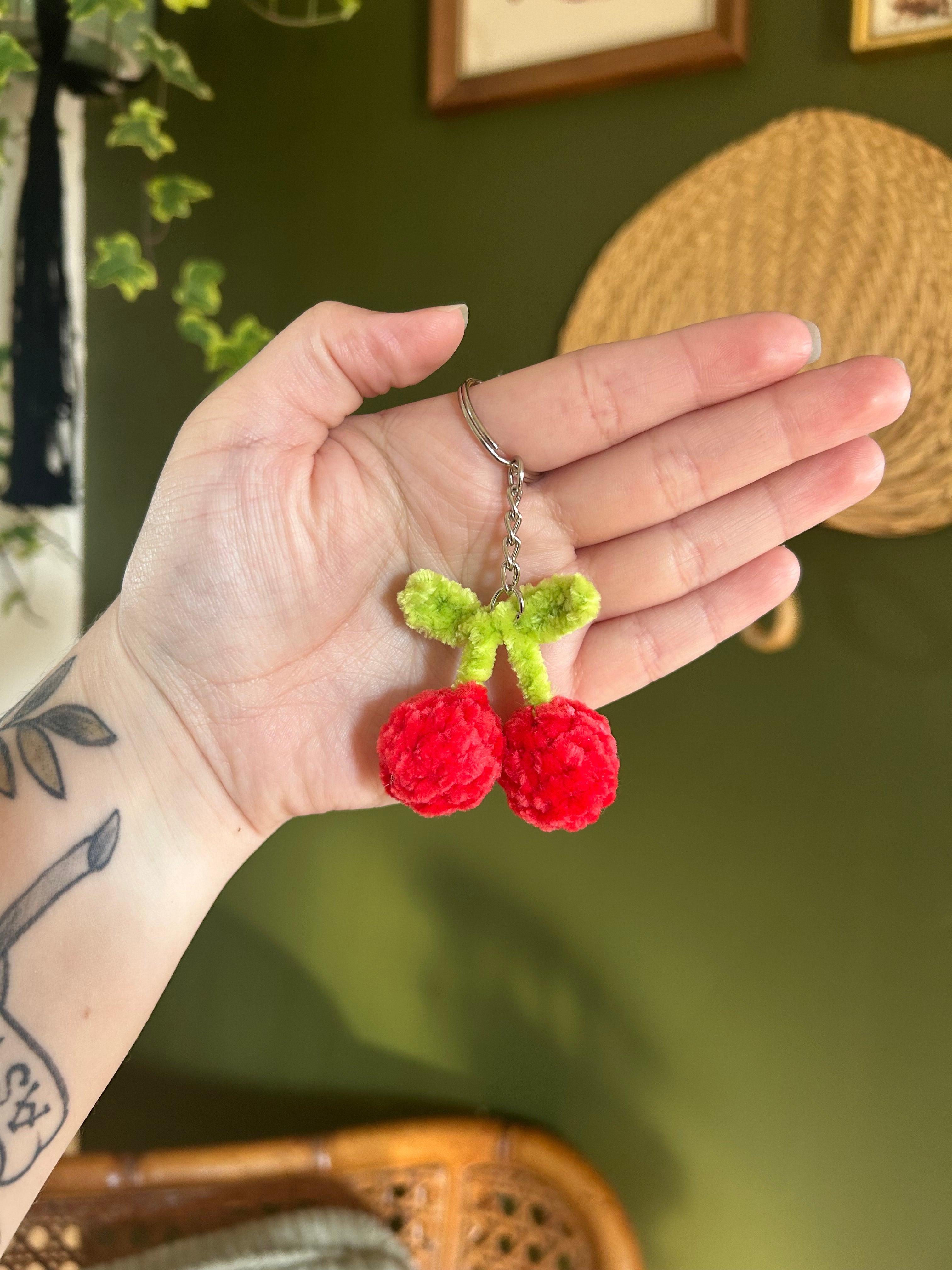 Cherry Keychain – Amethyst Claire