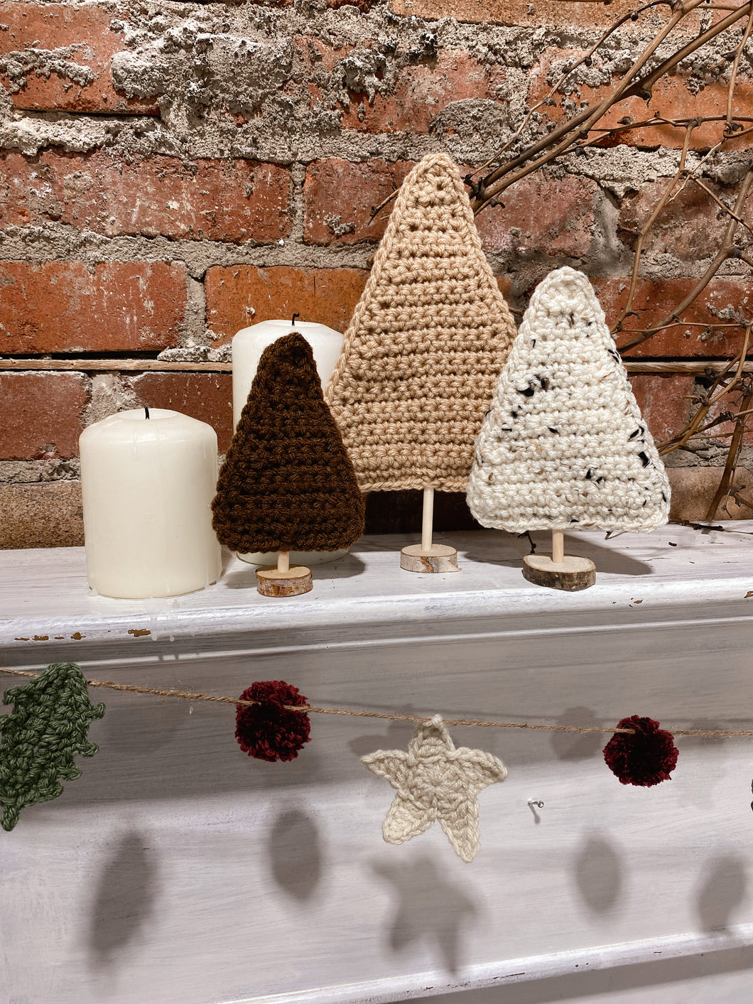 Boho Christmas Tree Trio